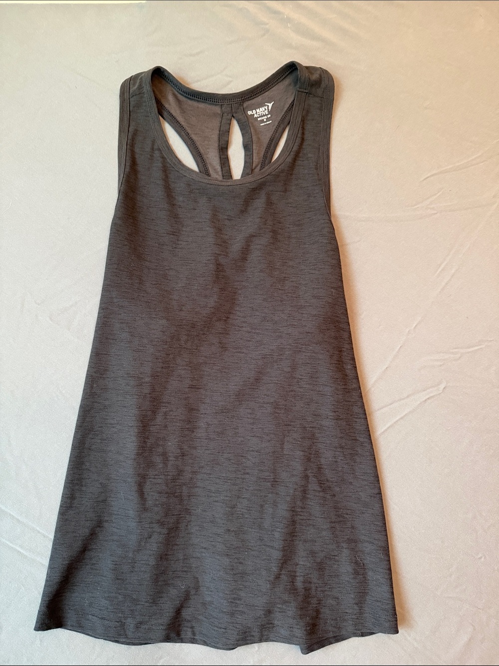 Old Navy Active Women's Charcoal Gray Racerback Tank Top